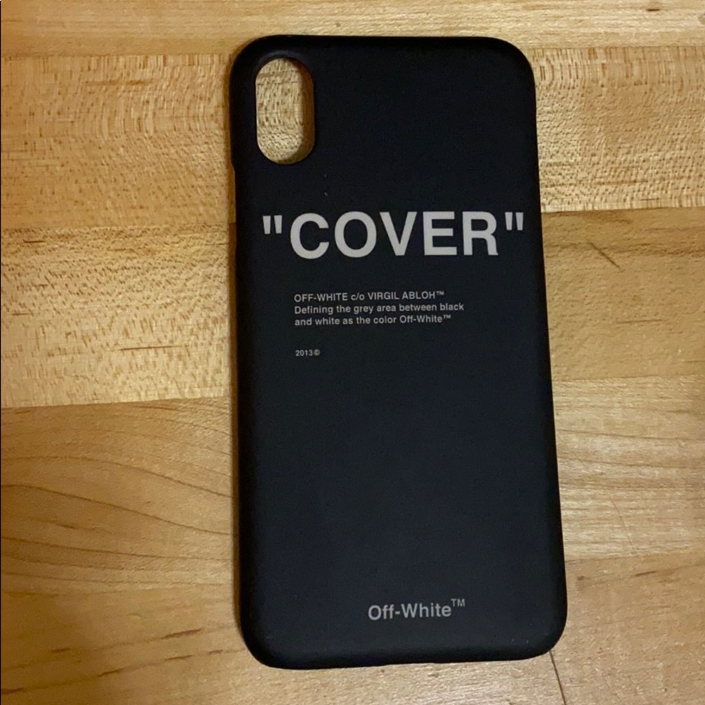Off-White “COVER” authentic iPhone X case